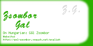 zsombor gal business card