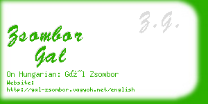 zsombor gal business card